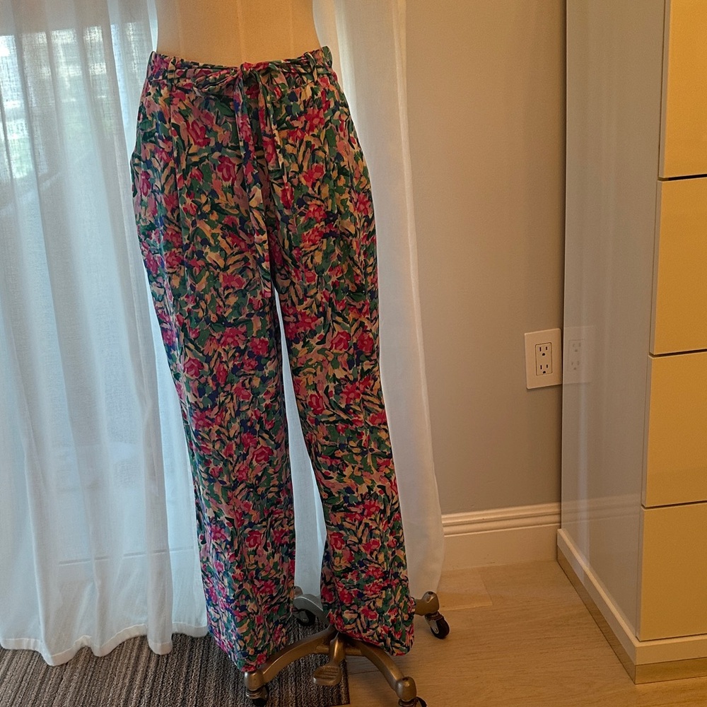 Floral Wide Leg Pants